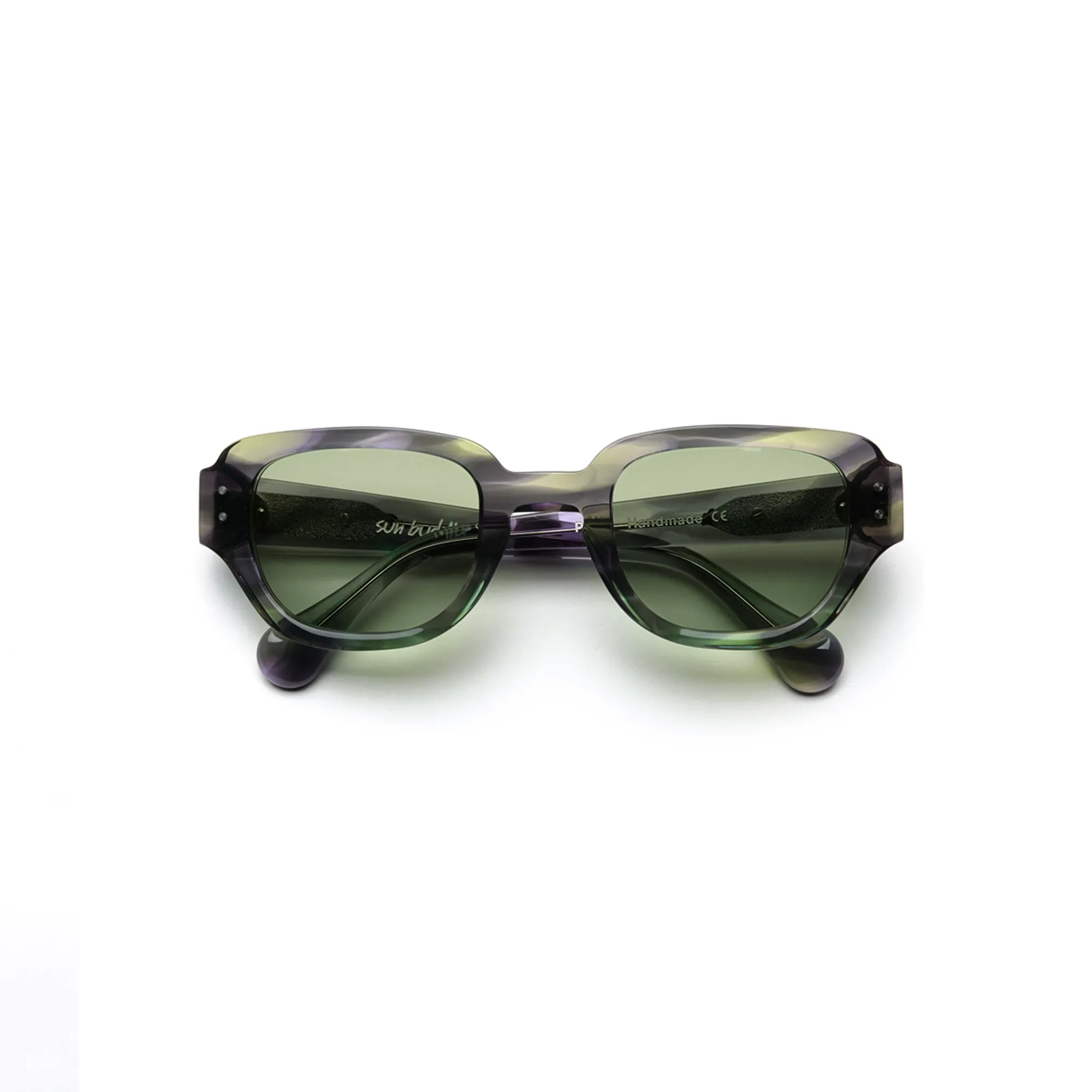 POLAR SKATE CO. X SUN BUDDIES - Pyle Sunglasses - Violet Green