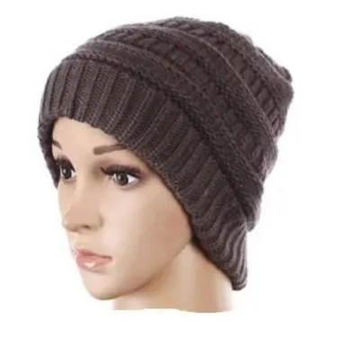 Ponytail Beanie Women's Big Girls Ribbed Hats