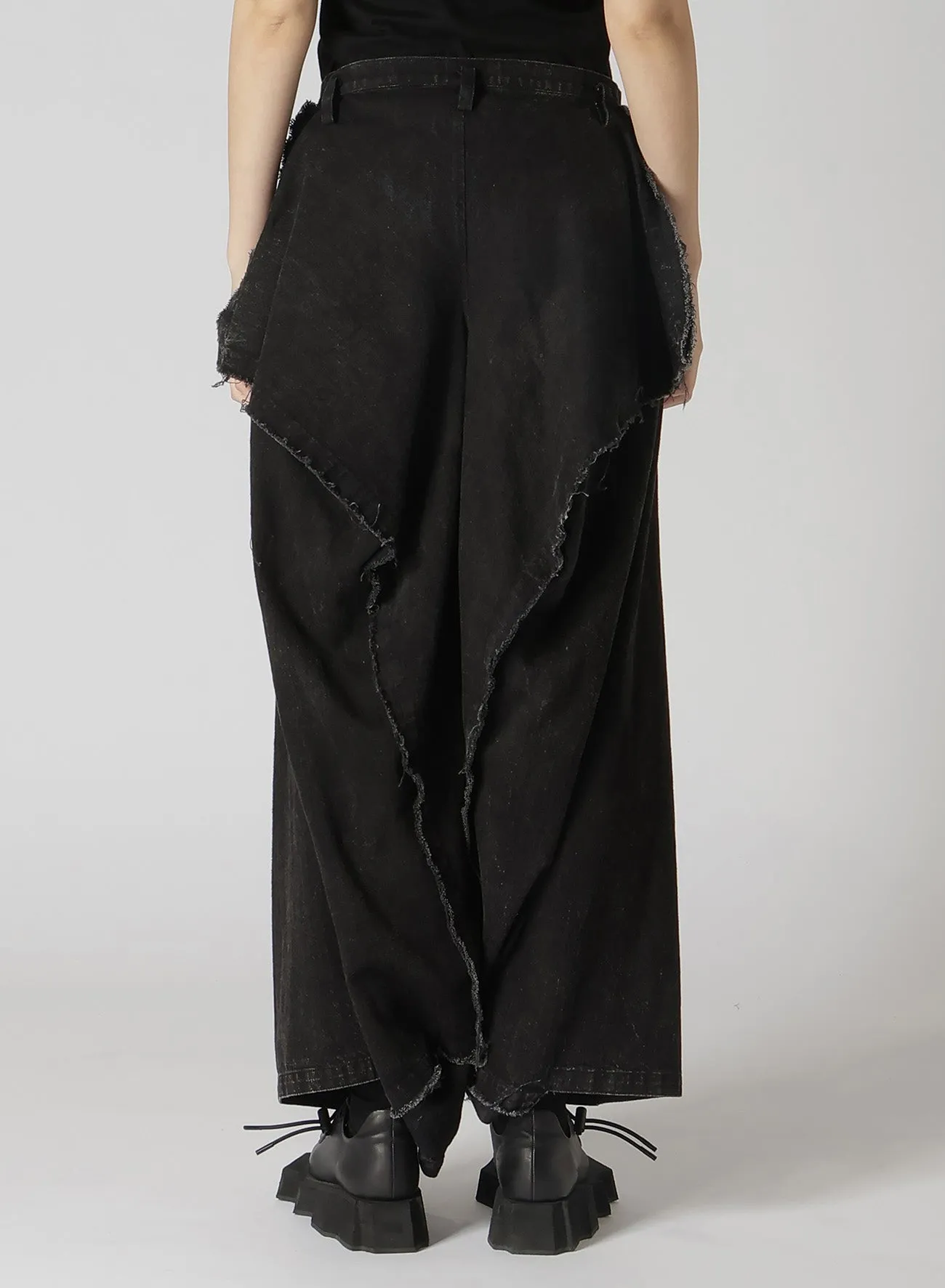 POWDER BLEACH BOX PANTS A