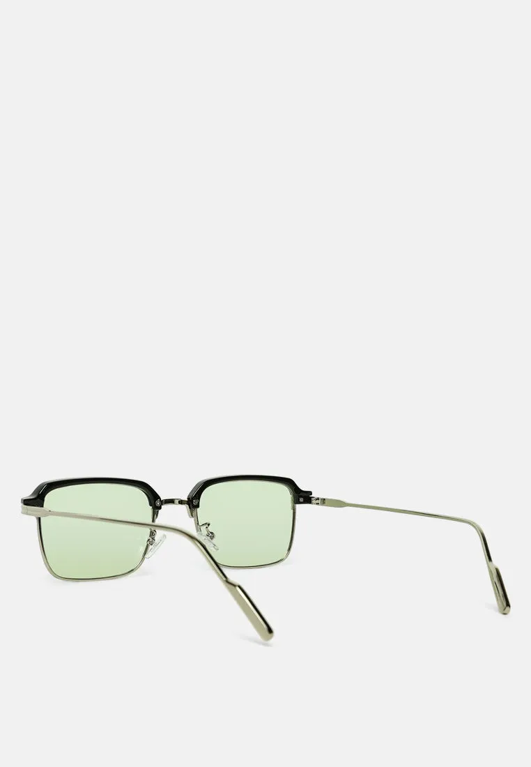 Retro Tinted Metal Frame Sunglasses