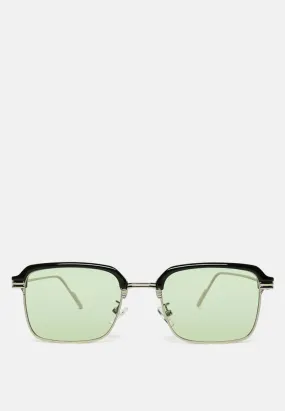 Retro Tinted Metal Frame Sunglasses