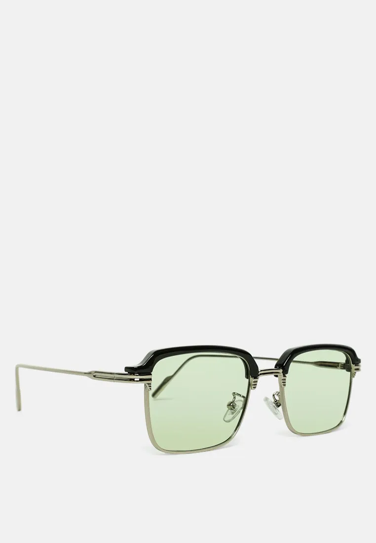 Retro Tinted Metal Frame Sunglasses