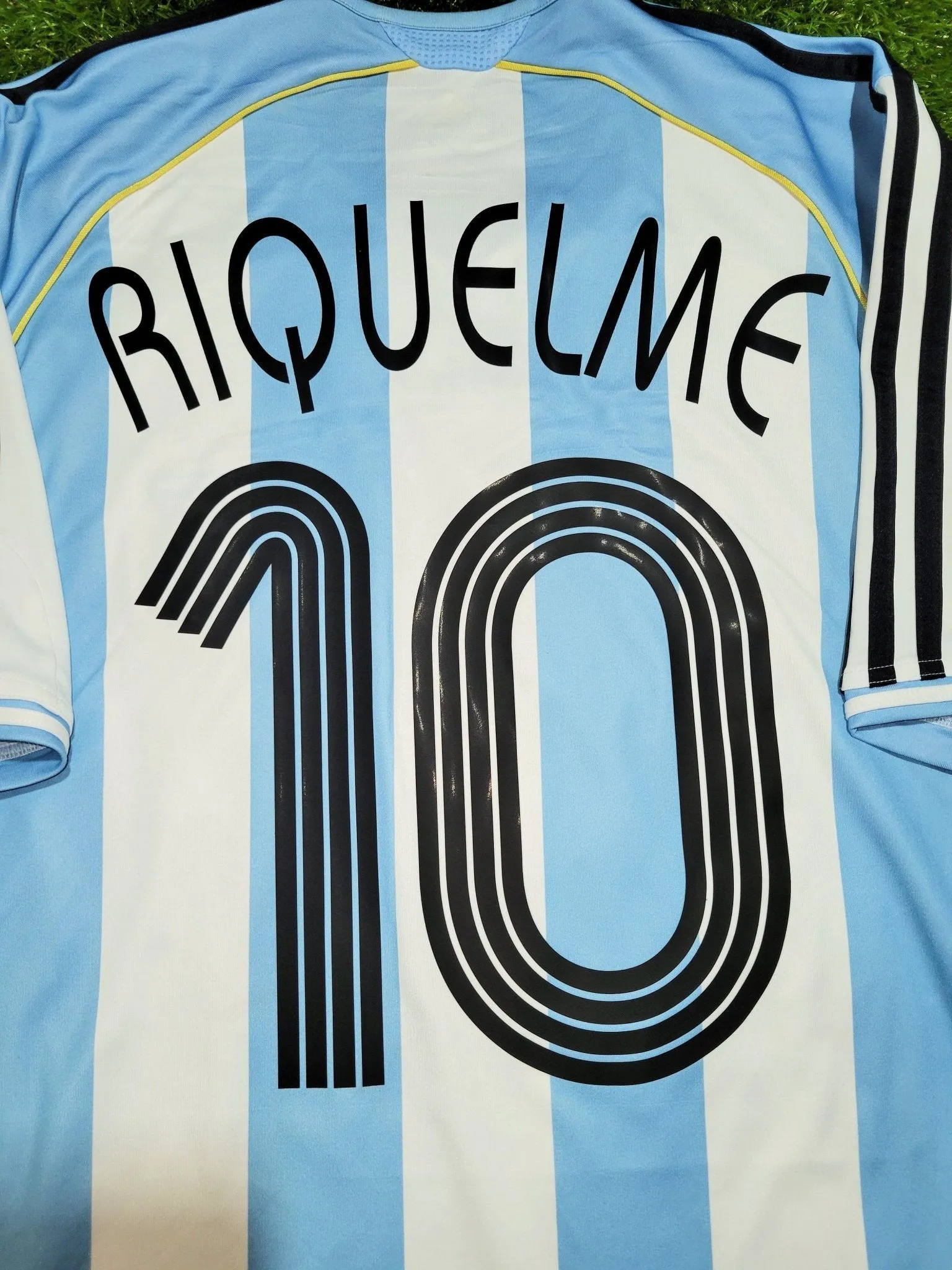 Riquelme Argentina 2006 2007 COPA AMERICA Home Adidas Jersey Shirt Camiseta M SKU# 739802 AZB001