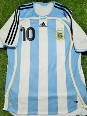 Riquelme Argentina 2006 2007 COPA AMERICA Home Adidas Jersey Shirt Camiseta M SKU# 739802 AZB001