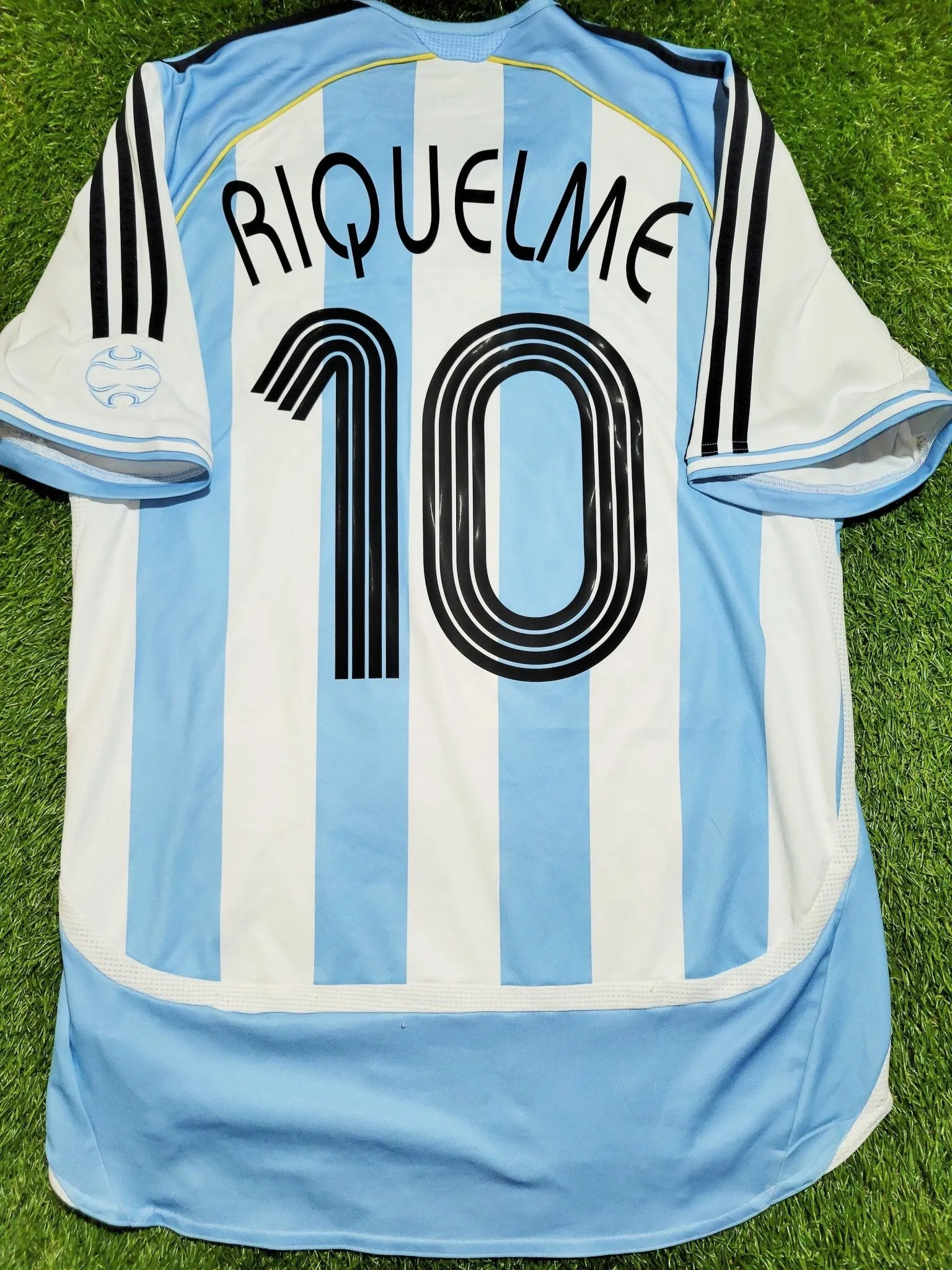 Riquelme Argentina 2006 2007 COPA AMERICA Home Adidas Jersey Shirt Camiseta M SKU# 739802 AZB001