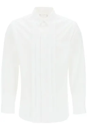 SACAI layered poplin effect shirt with