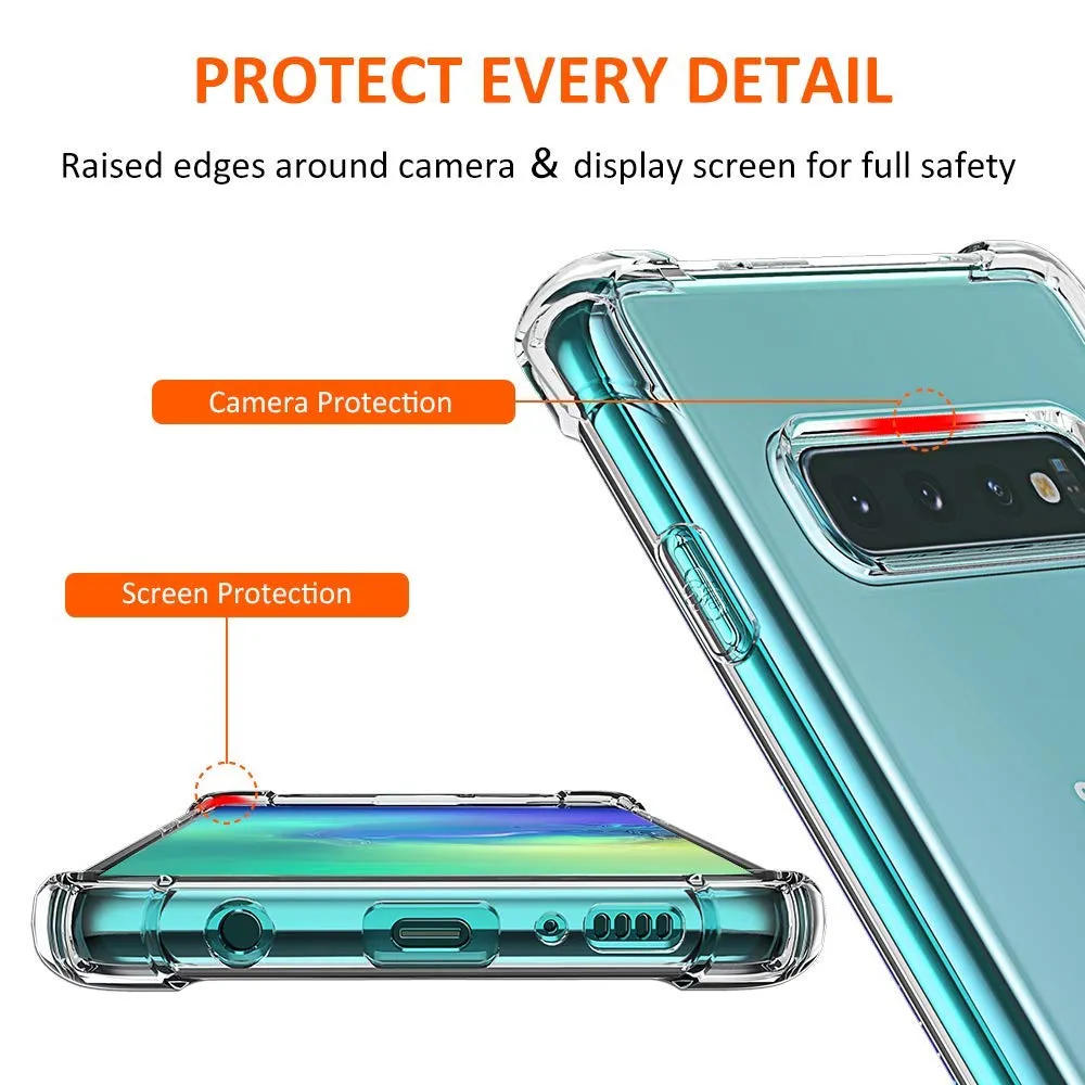 Samsung Galaxy S10 Plus / Galaxy S10  2019 (FOSO) Back Cover Case | Shock Proof TPU - Bumper Clear 