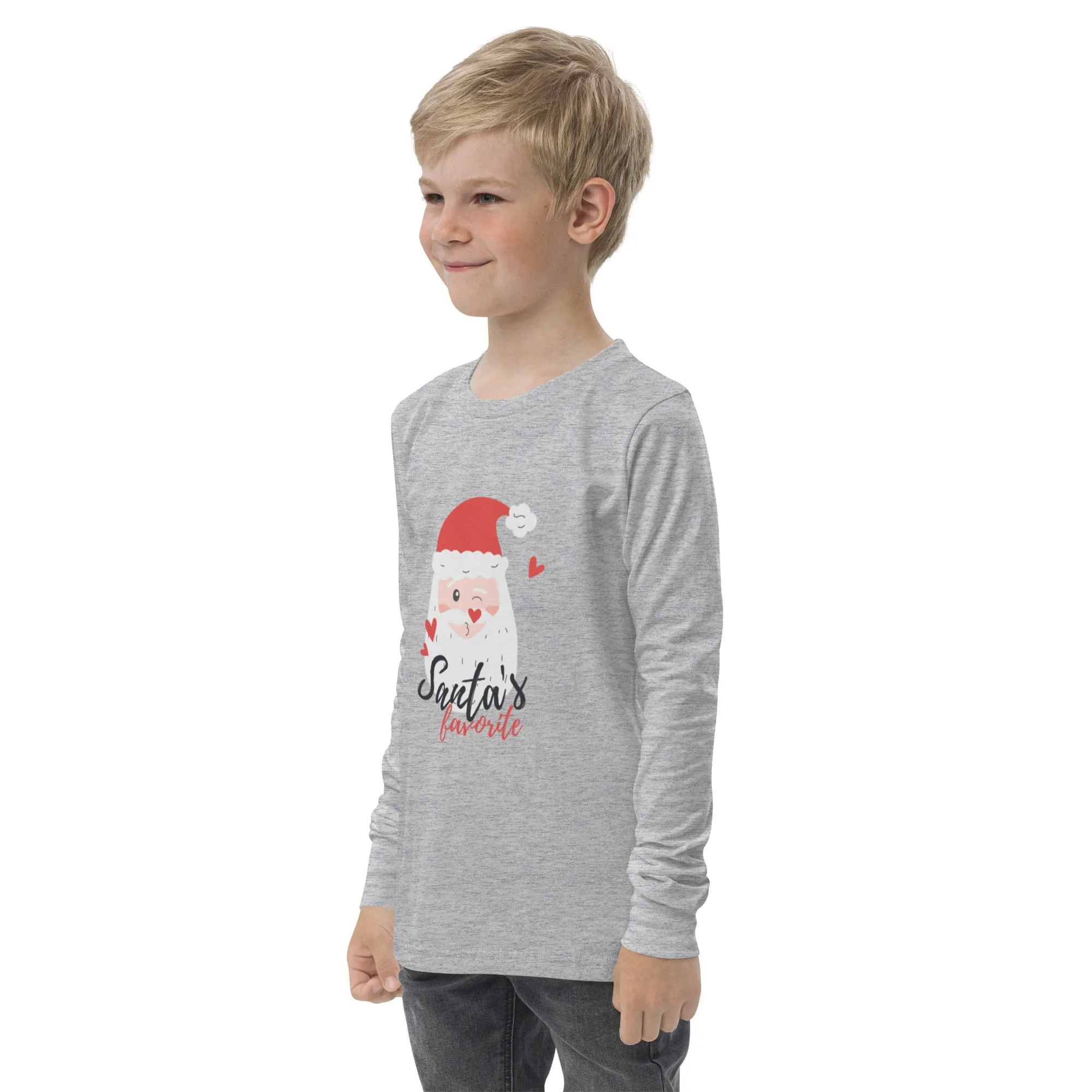 'Santa's Favorite" Youth long sleeve tee