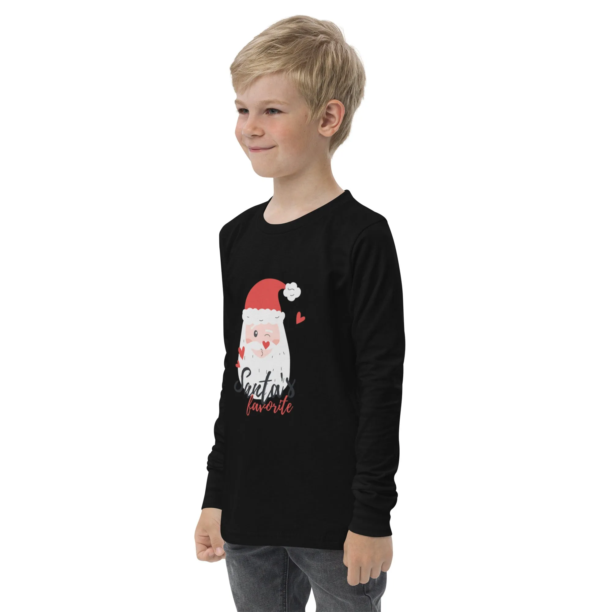 'Santa's Favorite" Youth long sleeve tee