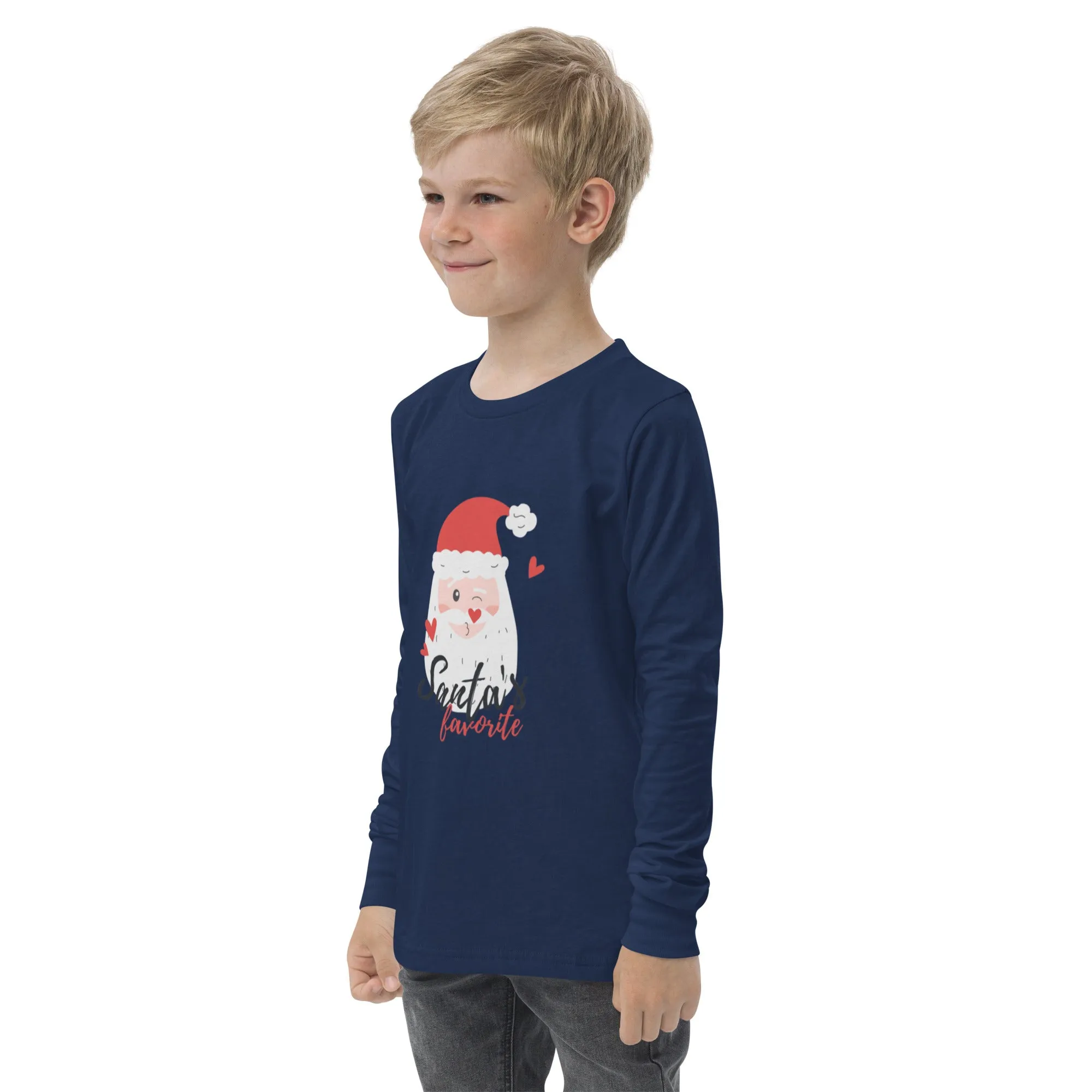 'Santa's Favorite" Youth long sleeve tee