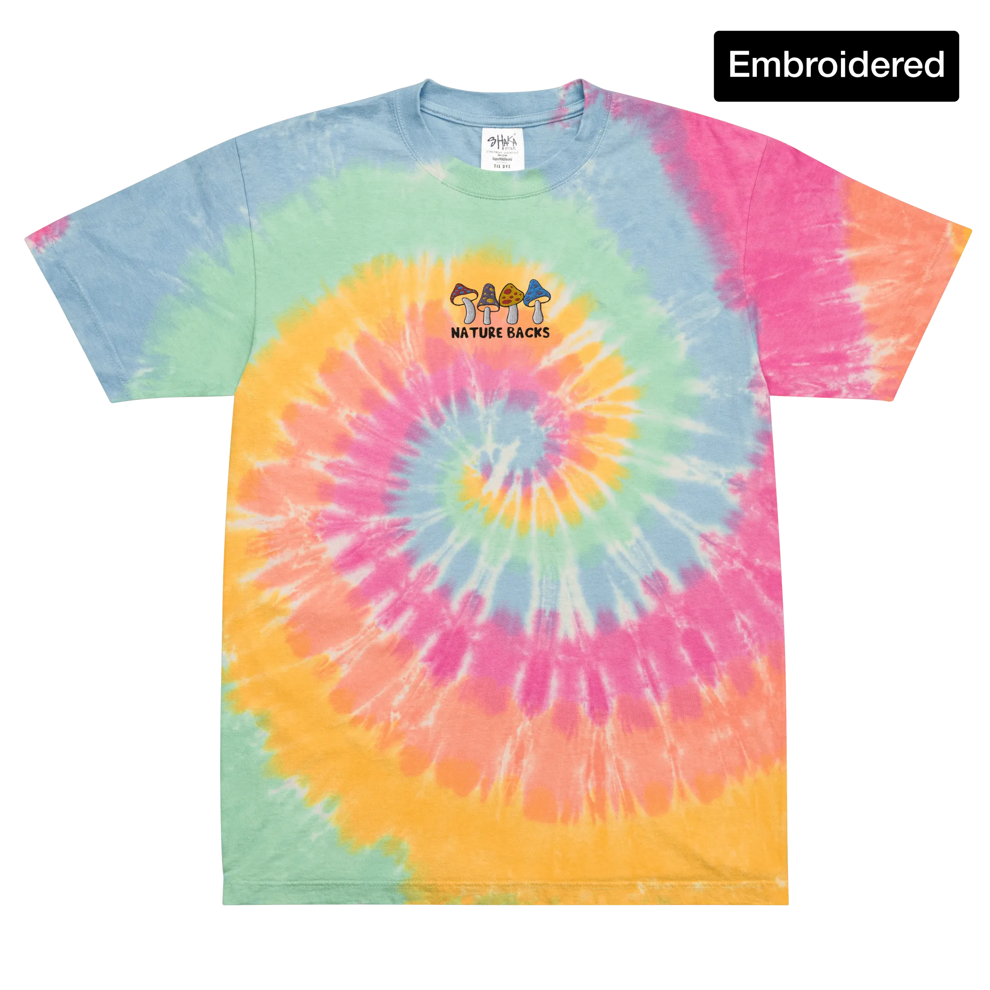 Take A Trip Embroidered - Oversized Tie Dye