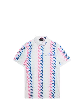 Tour Tech Reg Fit Print Polo / Pink Painted Bridge