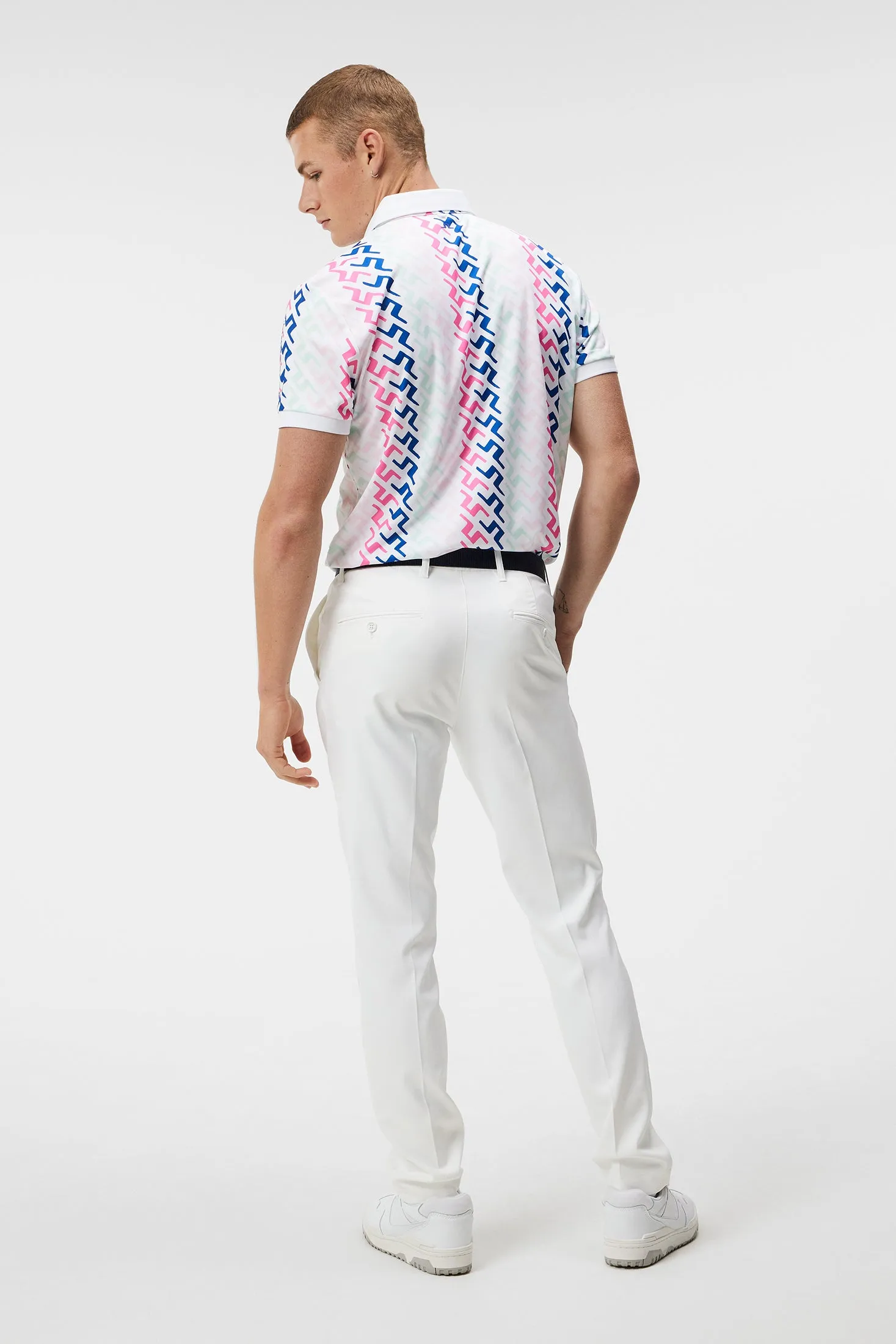 Tour Tech Reg Fit Print Polo / Pink Painted Bridge