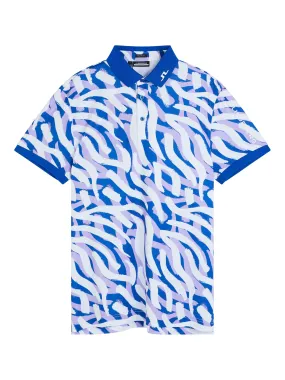 Tour Tech Reg Fit Print Polo / purple painted zebra