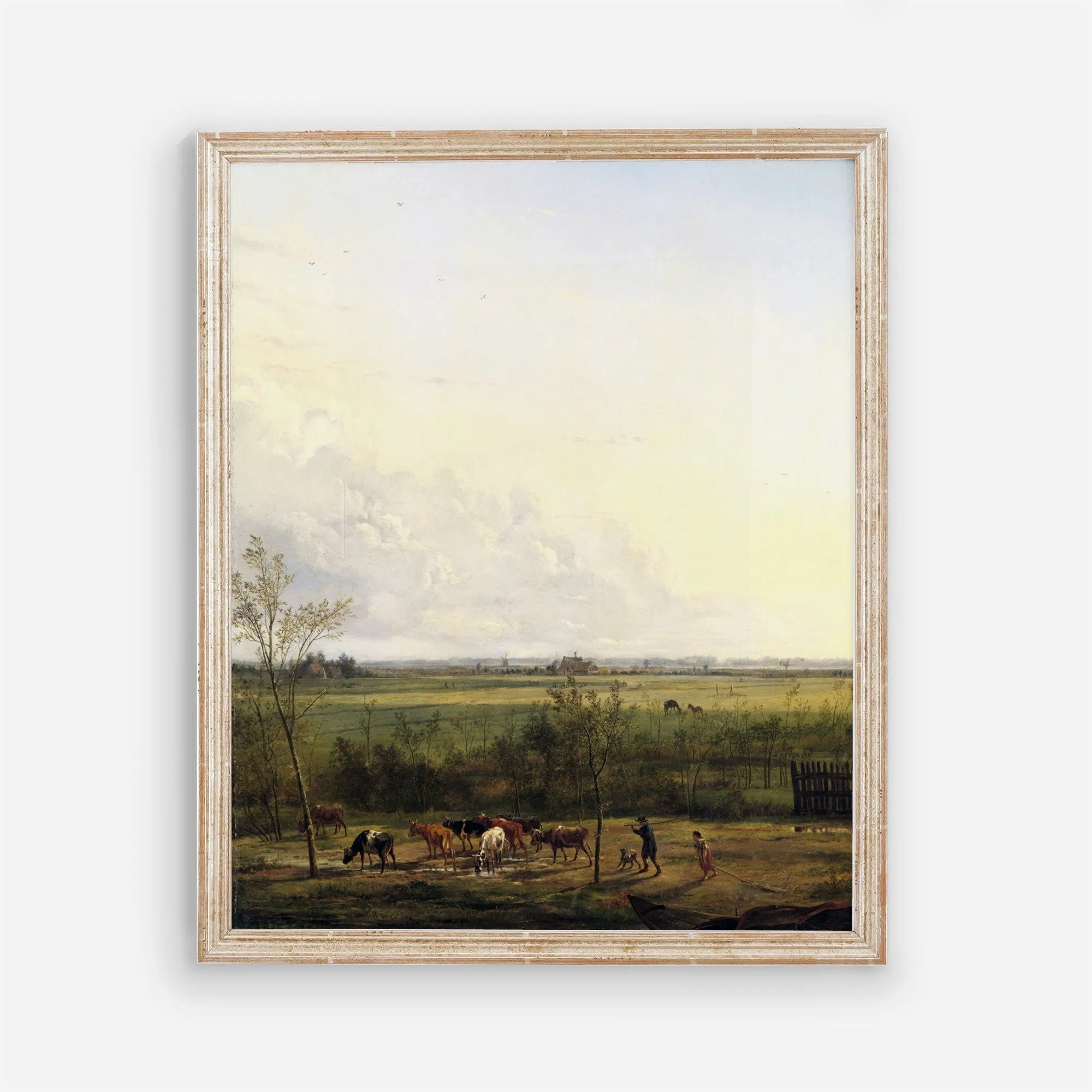 Vintage Landscape Farm Wall Art