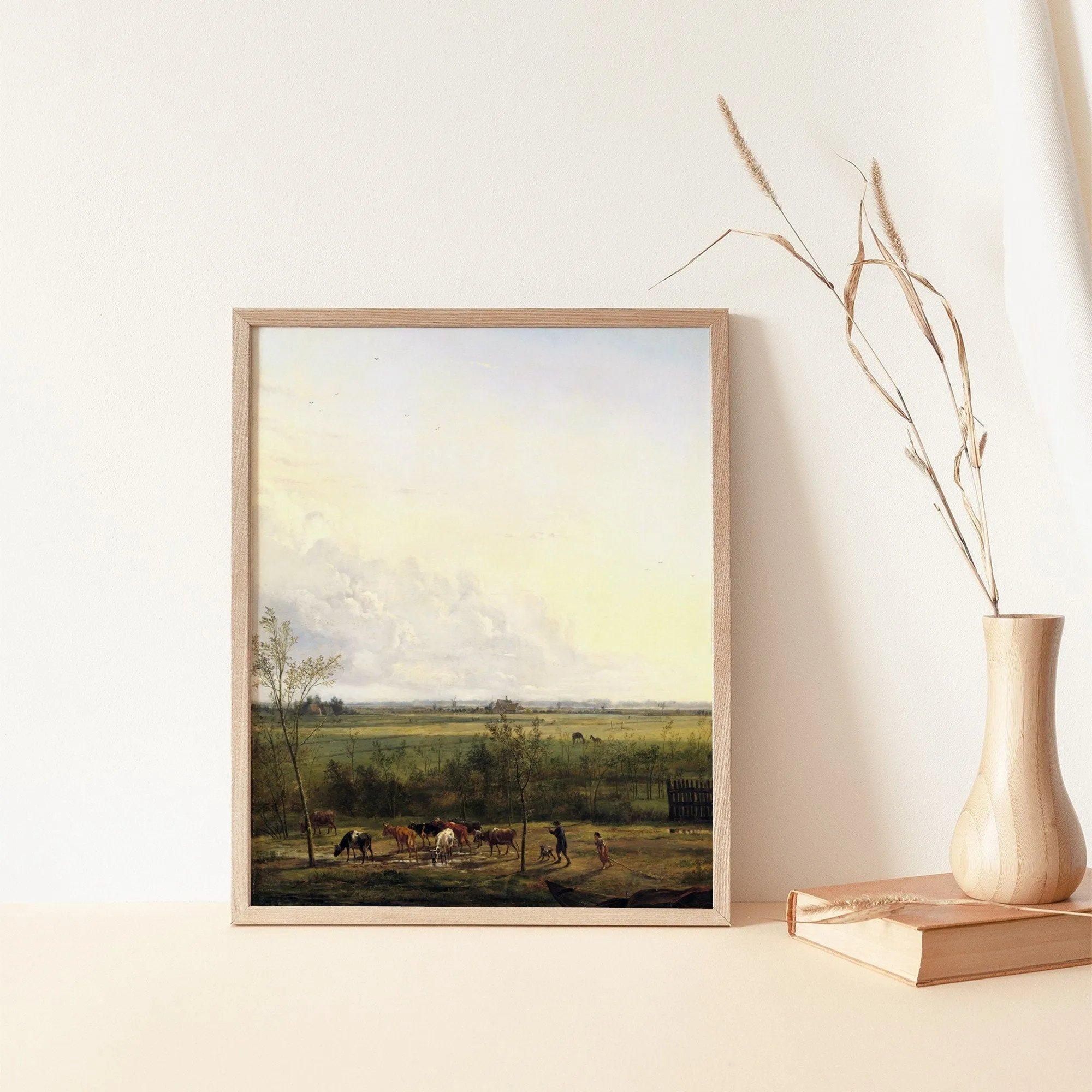 Vintage Landscape Farm Wall Art