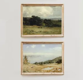 Vintage Landscape Set of Two