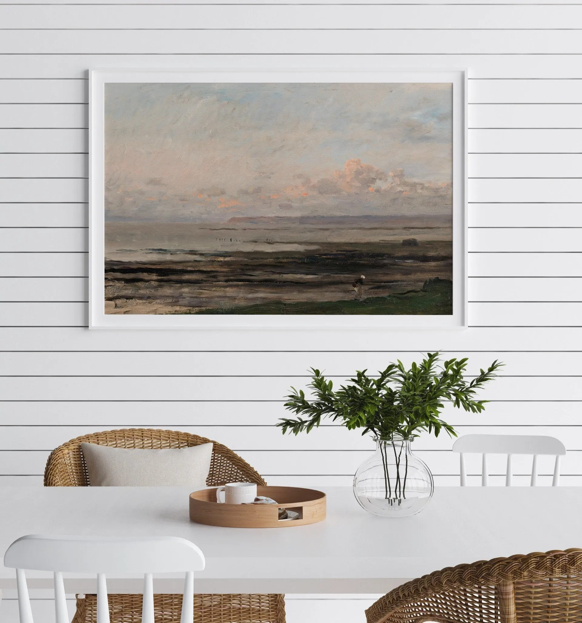 Vintage Shoreline Seascape Coastal Wall Art