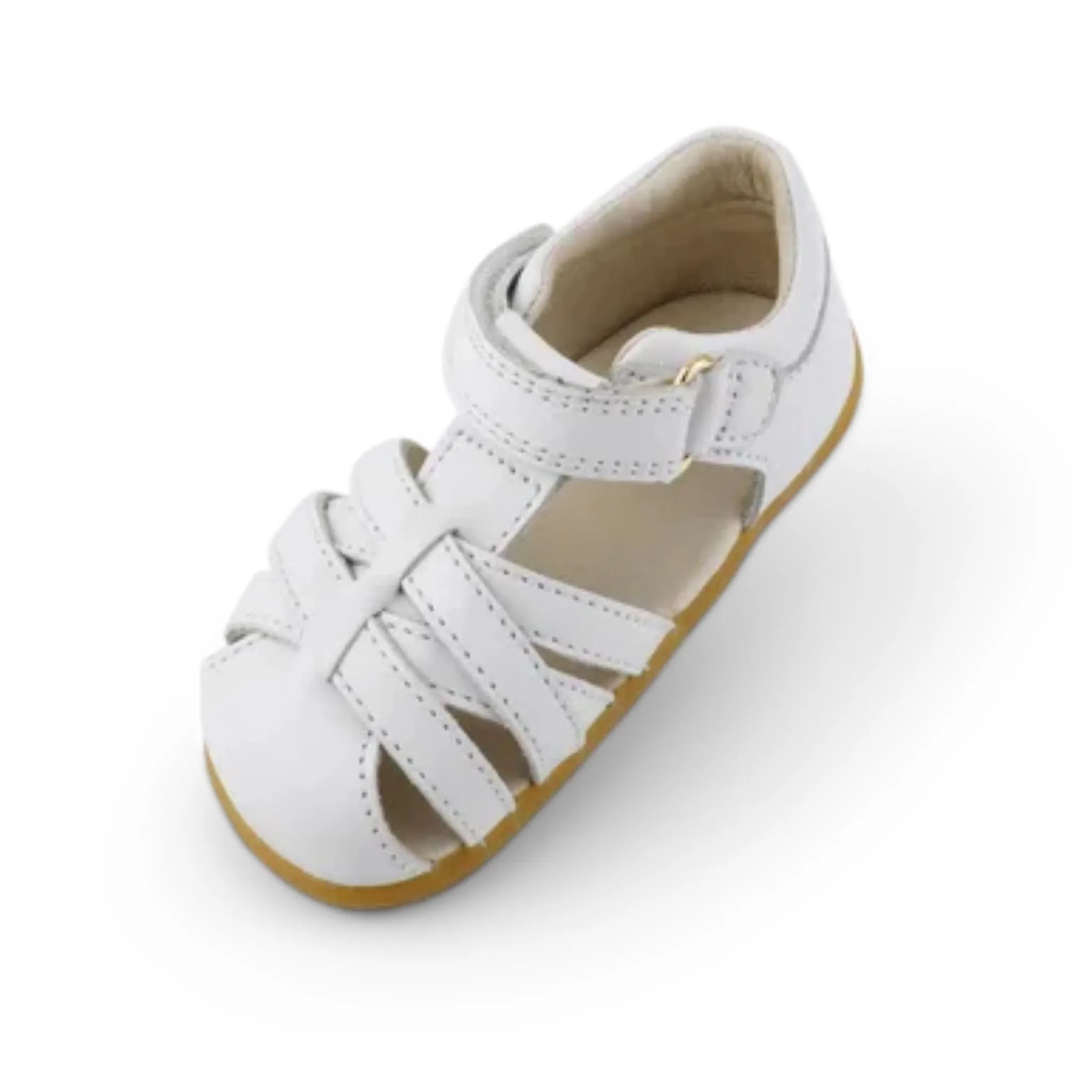 White Cross Jump Sandals Step Up